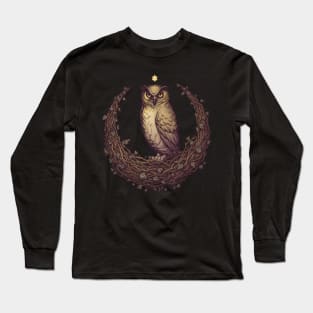 Owl Hedera Moon Long Sleeve T-Shirt